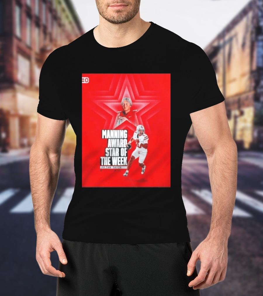 Manning Award Star Of The Week Julian Sayin Ohio State Buckeyes T-Shirt