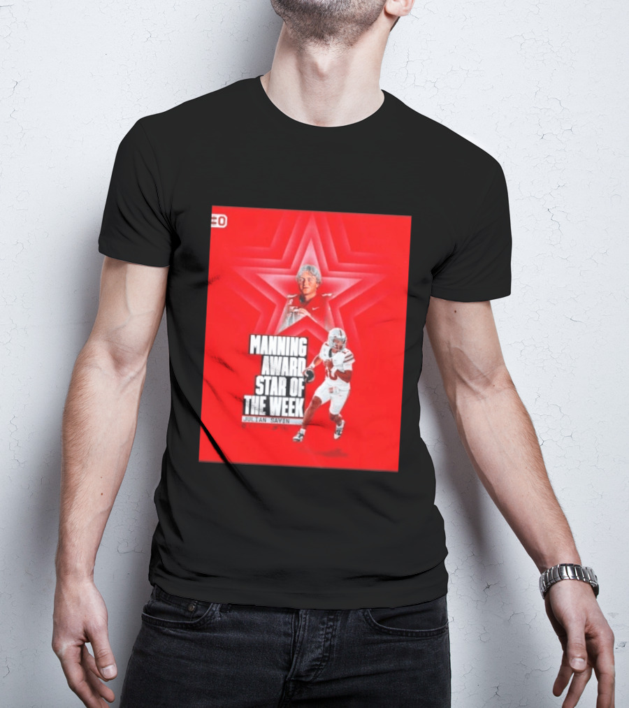 Manning Award Star Of The Week Julian Sayin Ohio State Buckeyes T-Shirt
