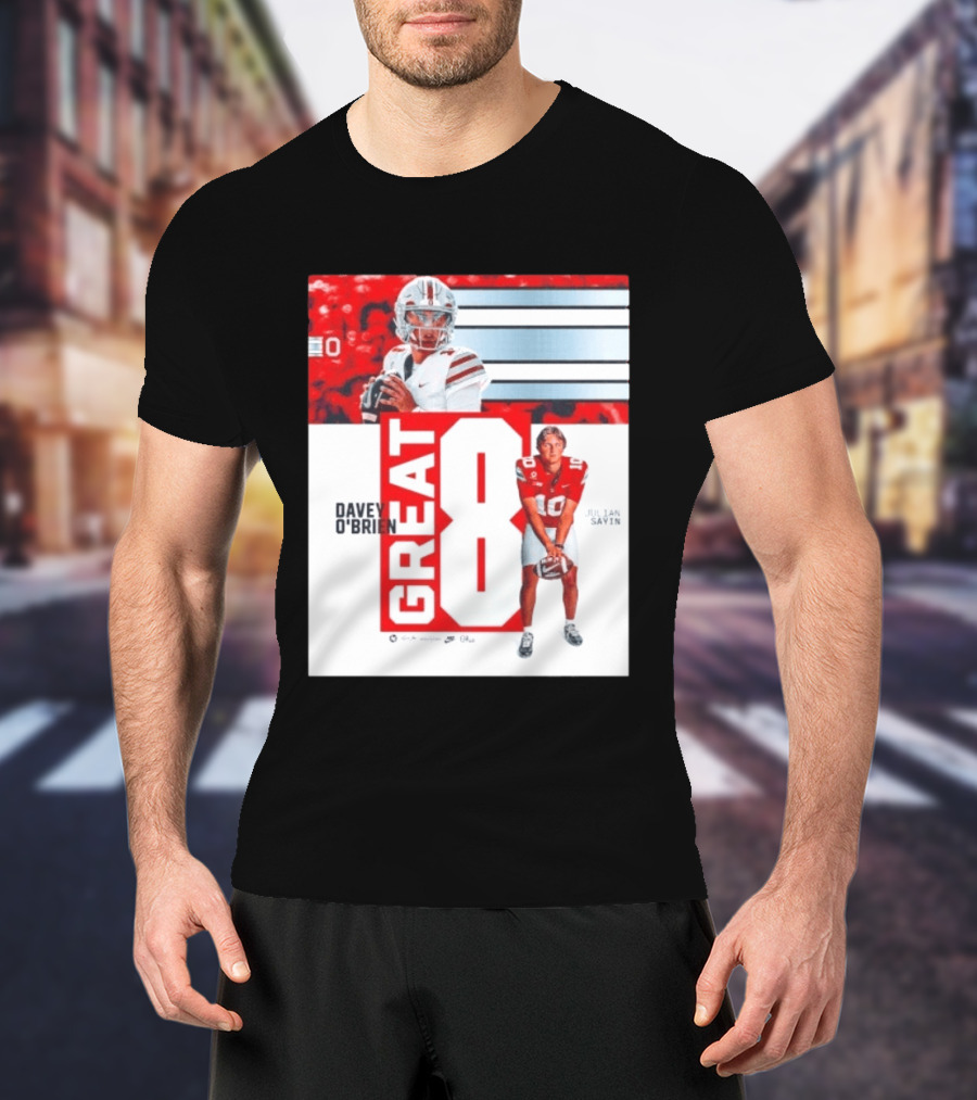 Ohio State Buckeyes Great 8 Julian Sayin Davey O'Brien Award T-Shirt