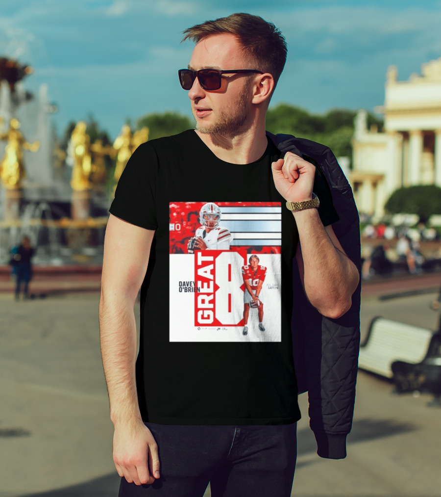 Ohio State Buckeyes Great 8 Julian Sayin Davey O'Brien Award T-Shirt