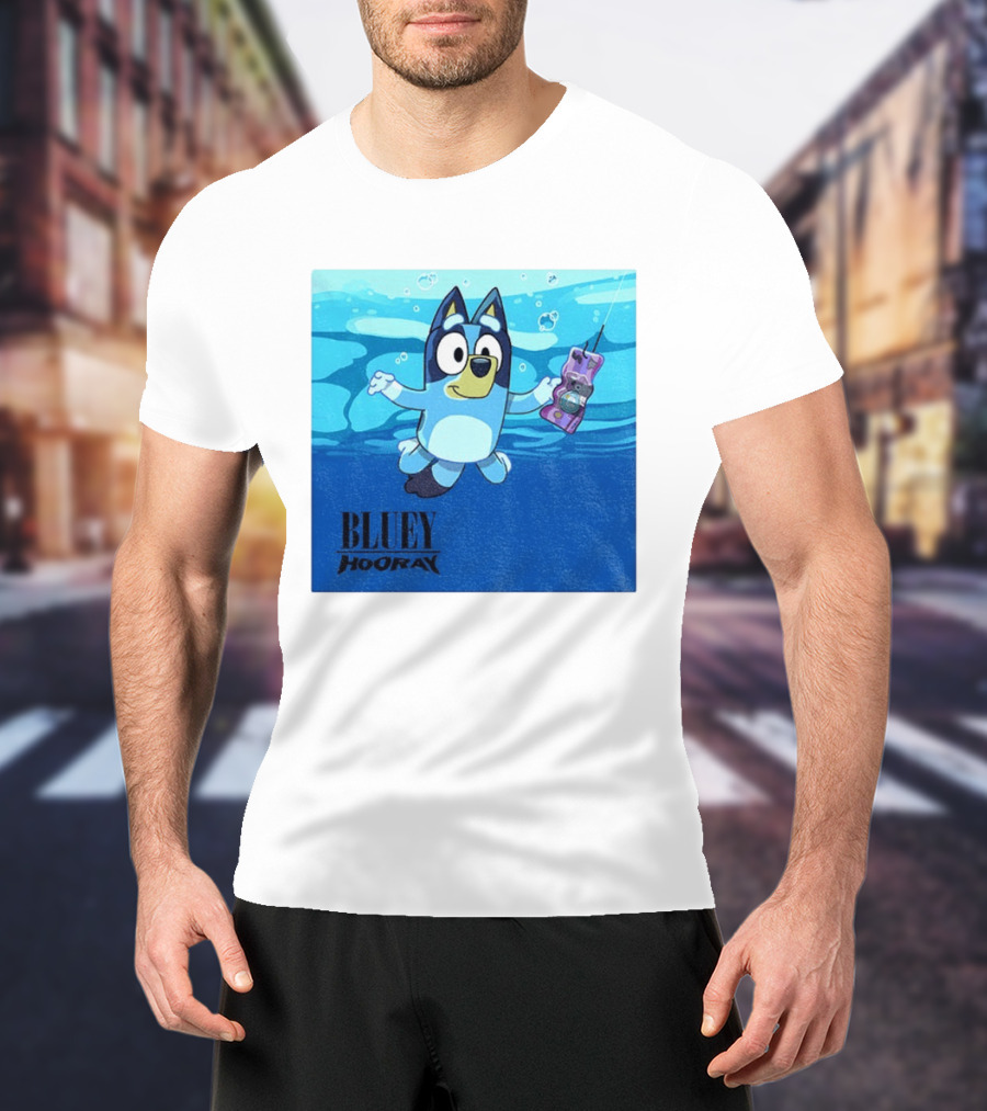 Bluey Hooray Nirvana Nevermind T-Shirt