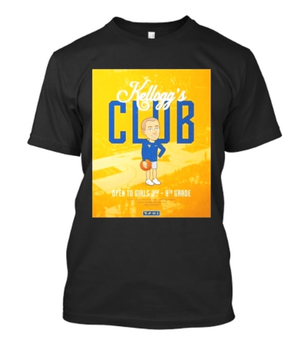 Kellogg's Club West Virginia University Basketball Clinic Open To Girls Grades 3 To 8 T-Shirt