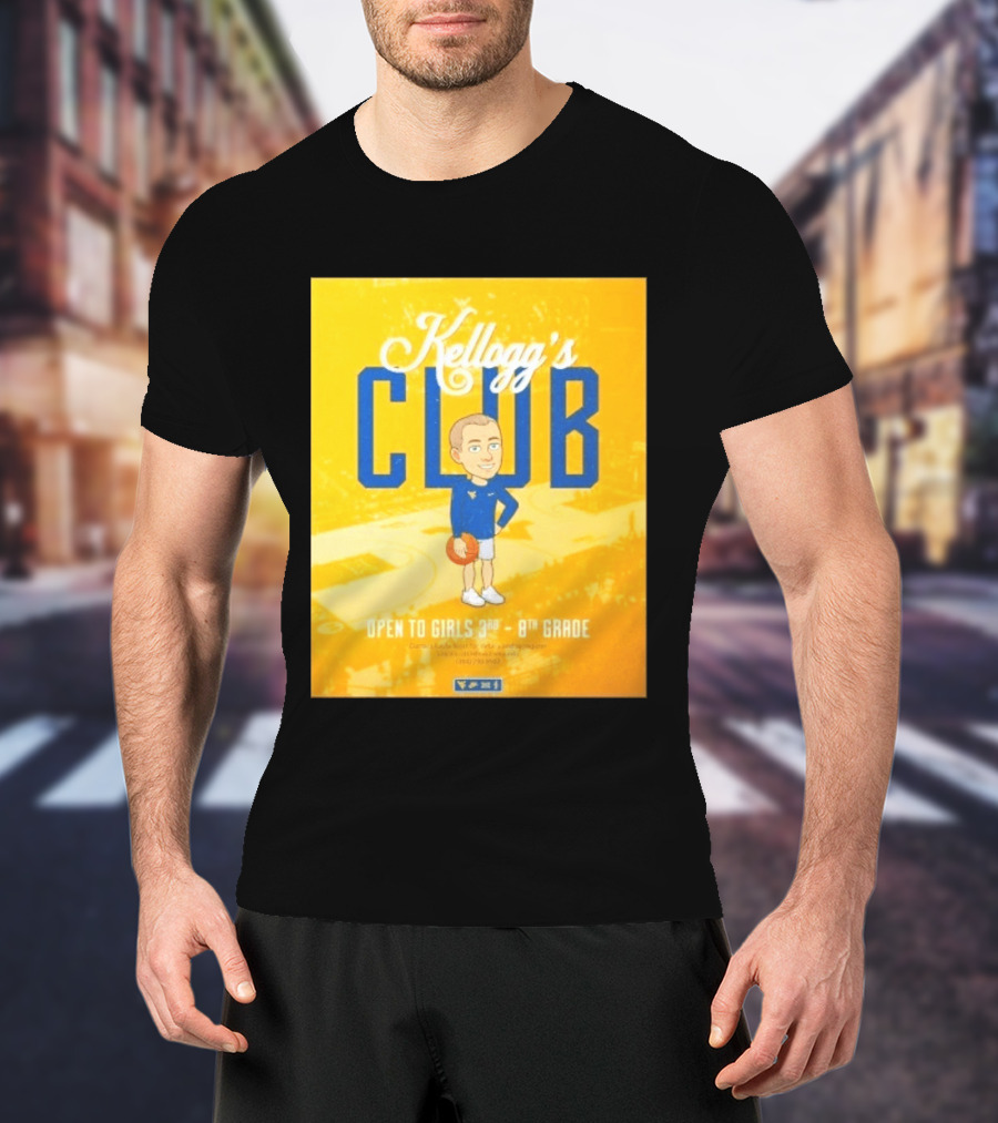 Kellogg's Club West Virginia University Basketball Clinic Open To Girls Grades 3 To 8 T-Shirt