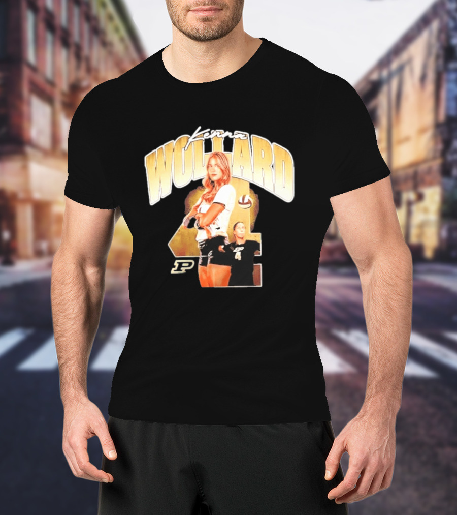 Kenna Wollard Purdue Boilermakers Volleyball NCAA Athlete Number 4 P T-Shirt