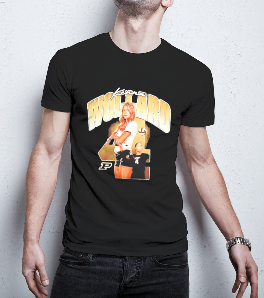 Kenna Wollard Purdue Boilermakers Volleyball NCAA Athlete Number 4 P T-Shirt