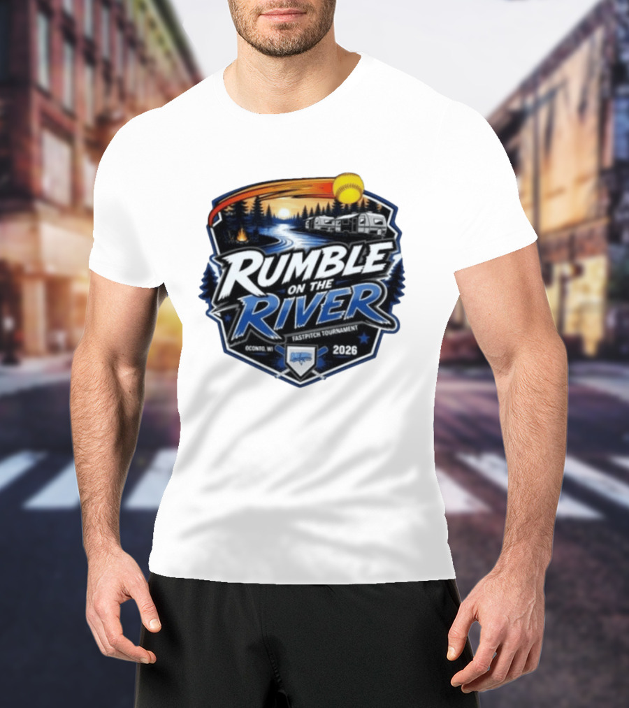 Rumble On The River Fastpitch Tournament Oconto WI 2026 T-Shirt