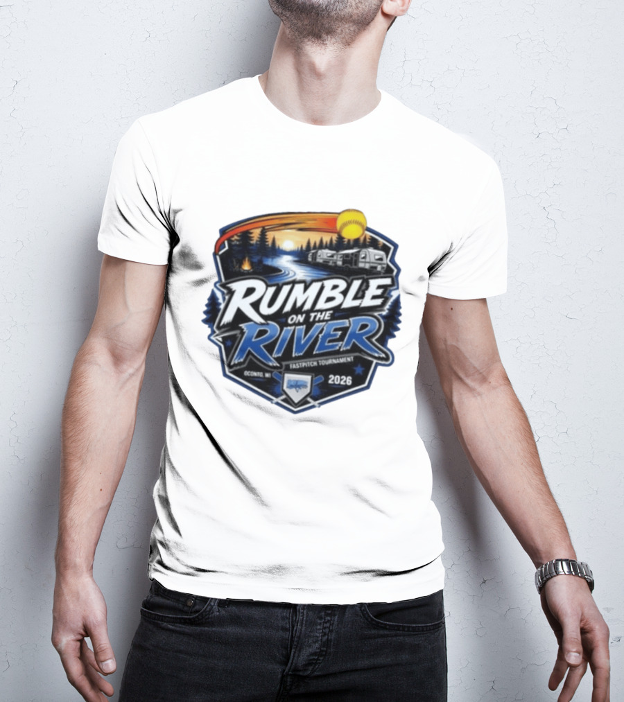 Rumble On The River Fastpitch Tournament Oconto WI 2026 T-Shirt