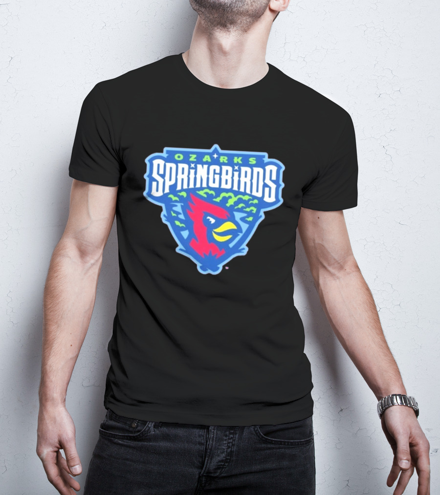 Ozarks Springbirds Baseball Cardinal Iconic Team T-Shirt
