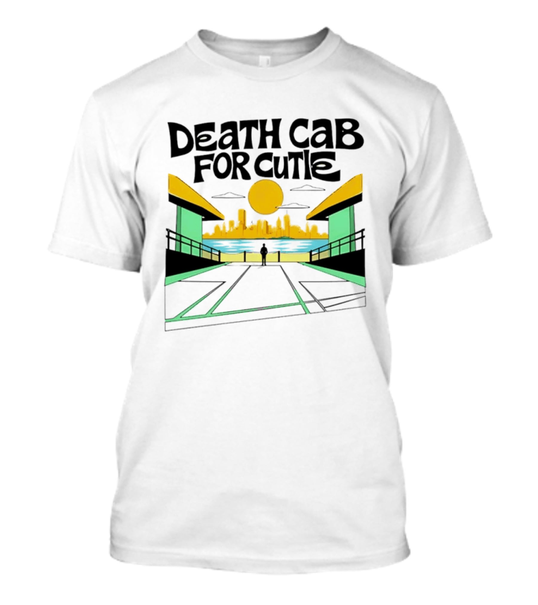 Death Cab For Cutie Skyline Indie Rock City Sunset T-Shirt