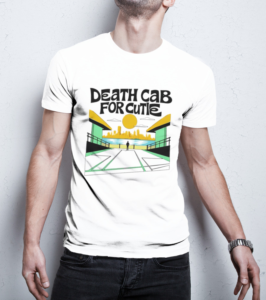 Death Cab For Cutie Skyline Indie Rock City Sunset T-Shirt