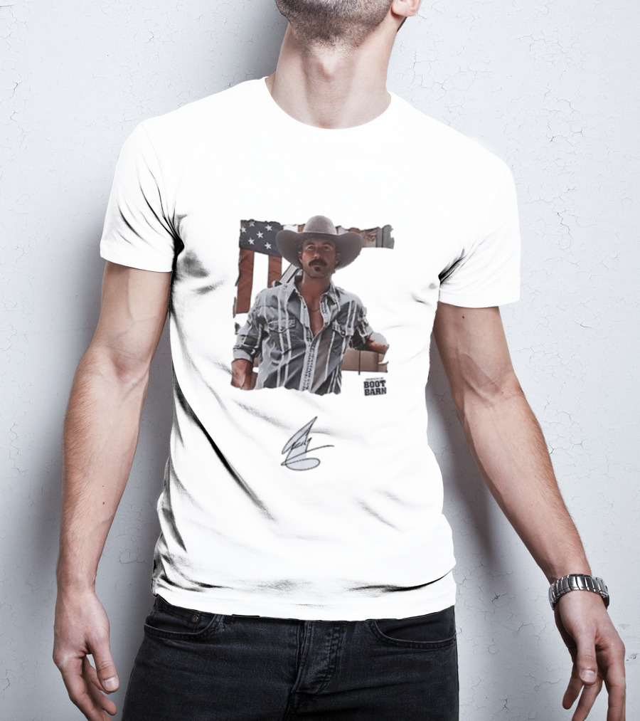Riley Green That's Just Me Tour Boot Barn American Flag T-Shirt