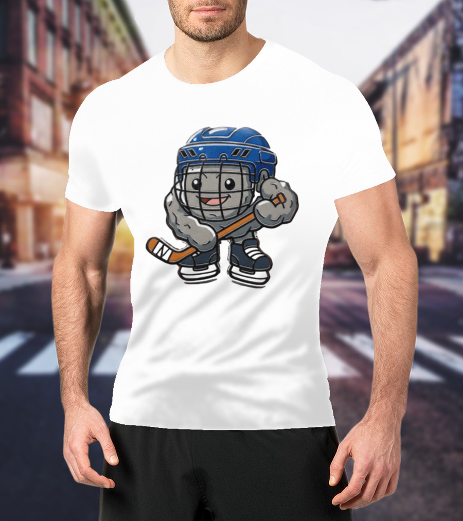 Stonjourner St Louis Blues NHL Pokemon Cartoon Hockey Player T-Shirt