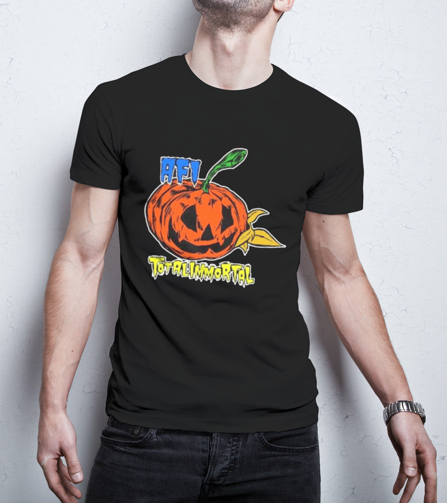 AFI Totalimmortal Halloween Pumpkin Punk Rock Band Merch T-Shirt