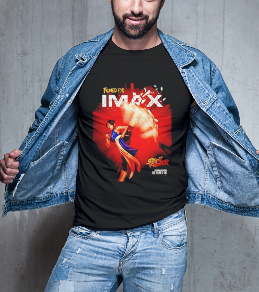 Filmed For IMAX Street Fighter Chun Li October 16 T-Shirt