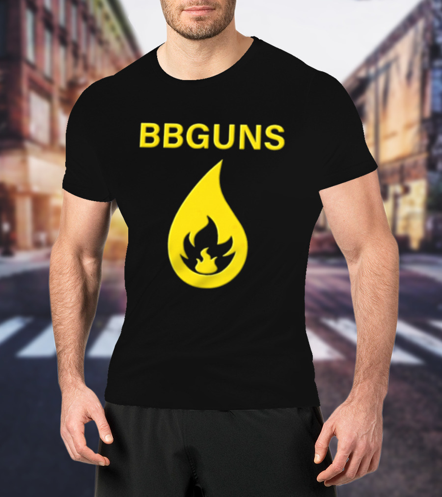 BBGUNS Yellow Flame T-Shirt