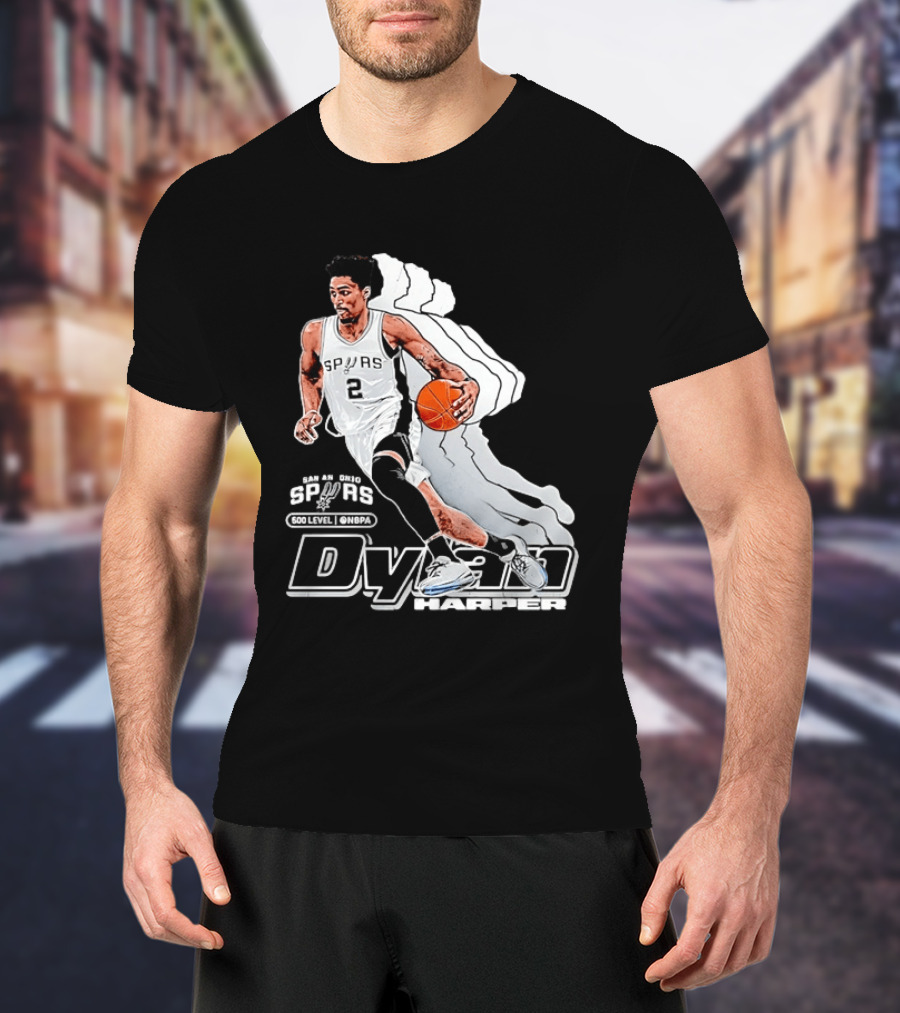 Dylan Harper Number 2 San Antonio Spurs NBA 500 Level @NBPA T-Shirt
