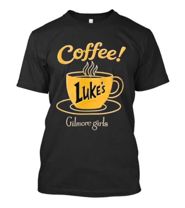 Gilmore Girls Luke's Coffee Yellow Cup Saucer Steam T-Shirt