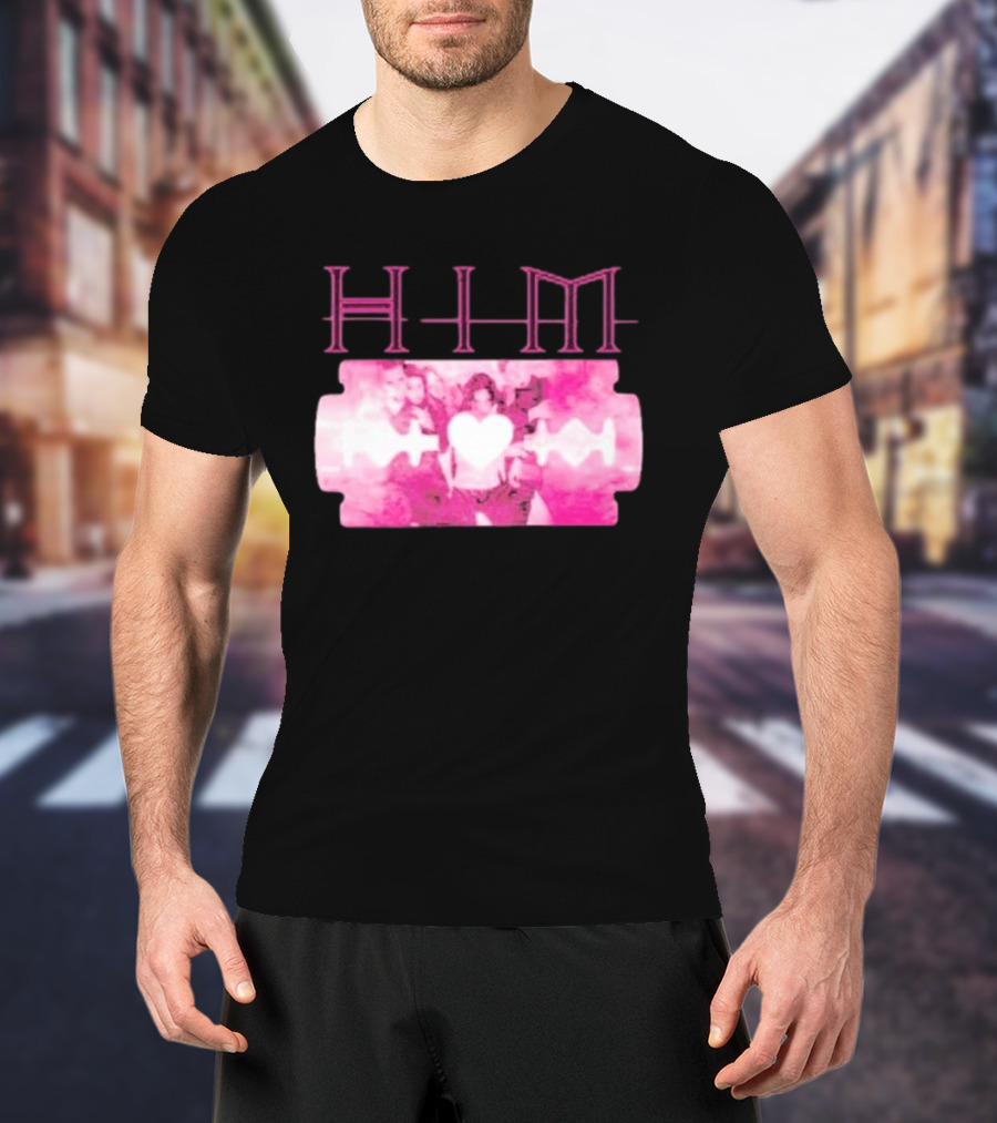 HIM Band Heartagram Razorblade Romance Ville Valo T-Shirt