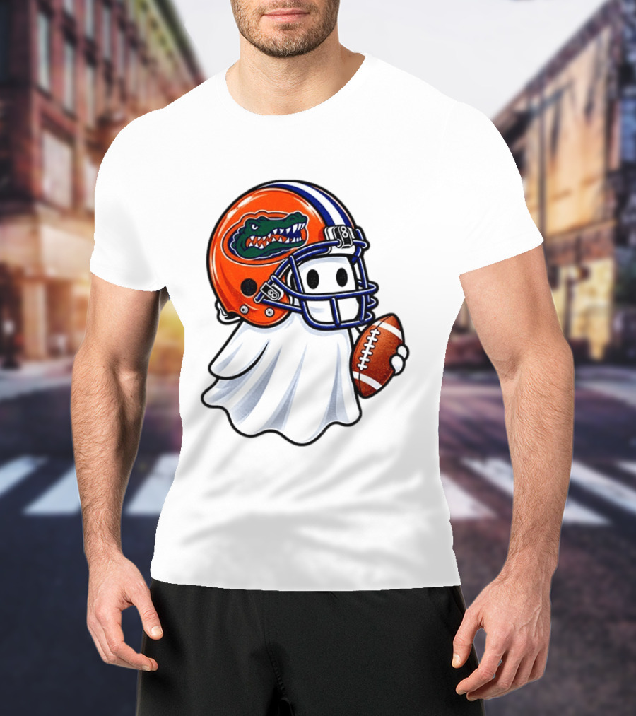 Florida Gators Football Ghost Halloween Fan Gear T-Shirt
