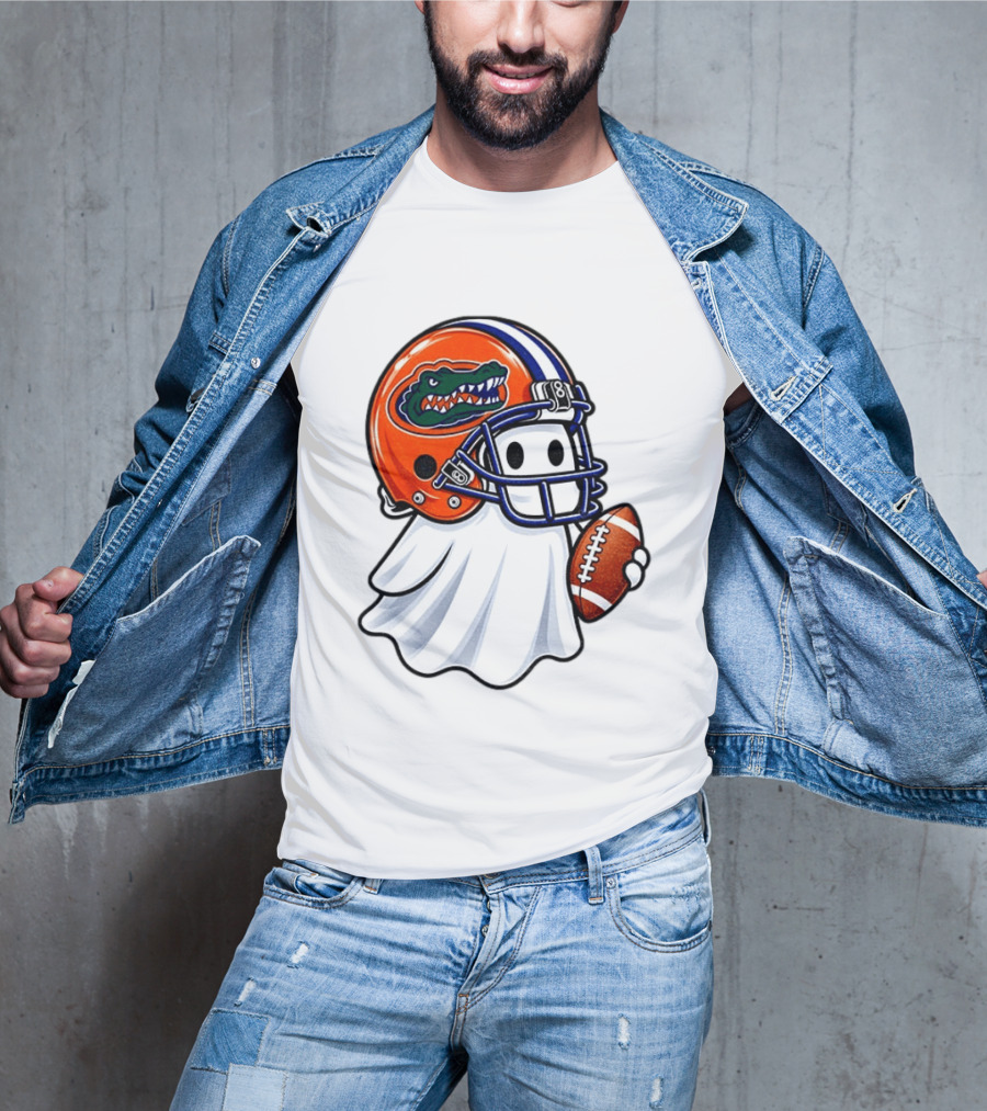 Florida Gators Football Ghost Halloween Fan Gear T-Shirt