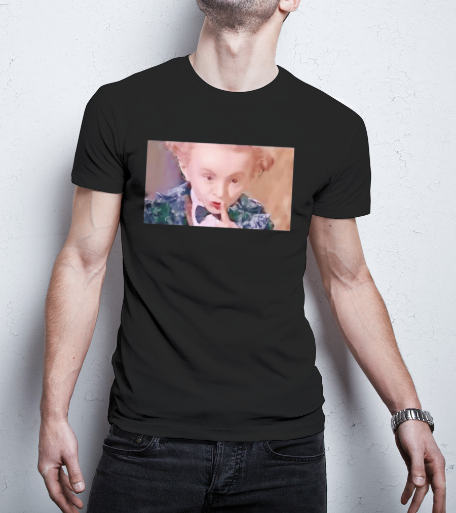 Alice In Wonderland Mad Hatter Mischievous Shh Gesture T-Shirt