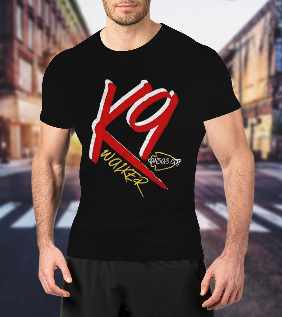 K9 Walker Kansas City Chiefs Football T-Shirt