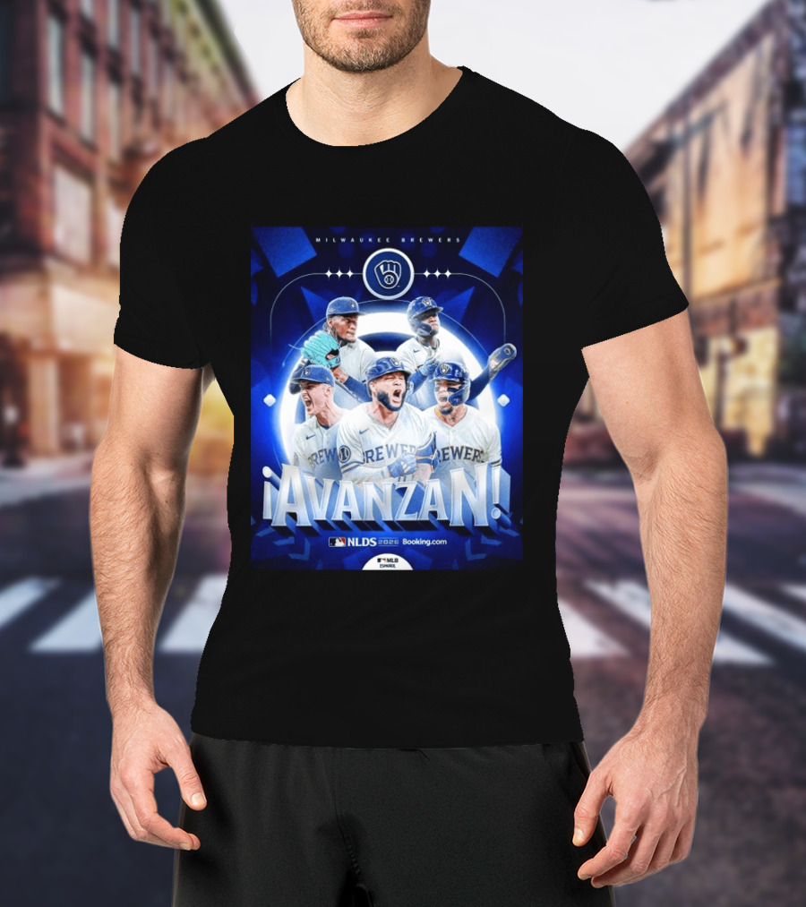 Milwaukee Brewers NLDS 2026 Avanzan MLB Playoffs Celebration T-Shirt