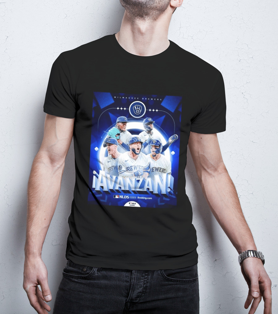 Milwaukee Brewers NLDS 2026 Avanzan MLB Playoffs Celebration T-Shirt