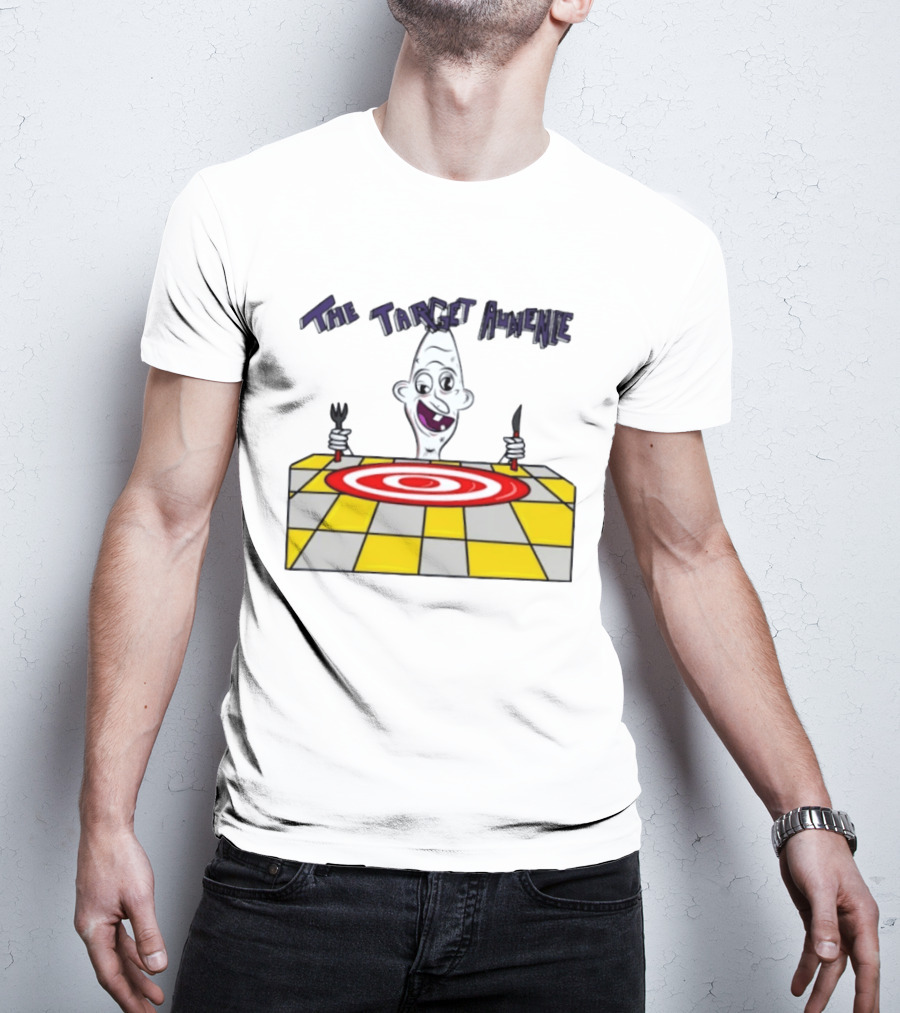 The Target Audience Cartoon Character With Fork And Knife T-Shirt
