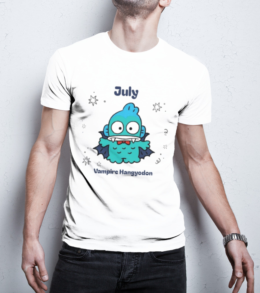July Vampire Hangyodon Spooky Sanrio Halloween T-Shirt