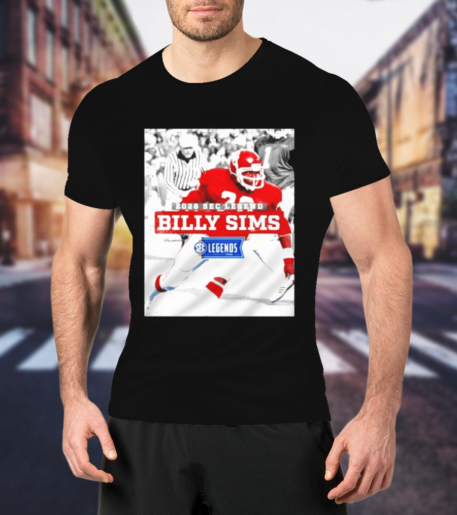 2026 SEC Legend Billy Sims Oklahoma Sooners Football T-Shirt