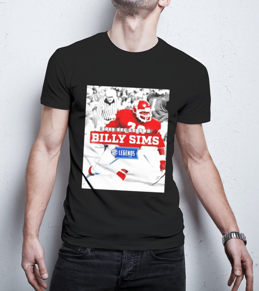 2026 SEC Legend Billy Sims Oklahoma Sooners Football T-Shirt