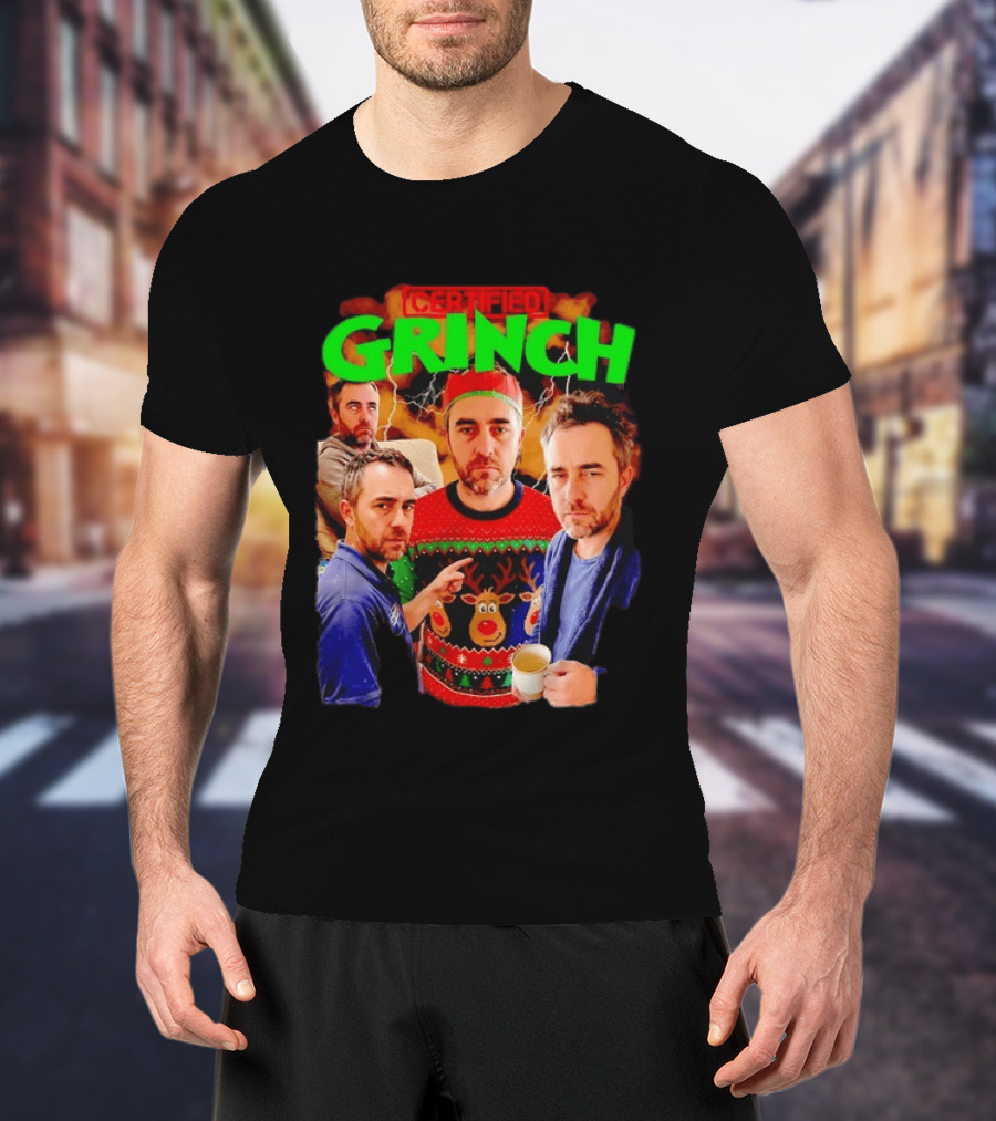Certified Grinch Holiday Ugly Christmas Sweater Meme T-Shirt