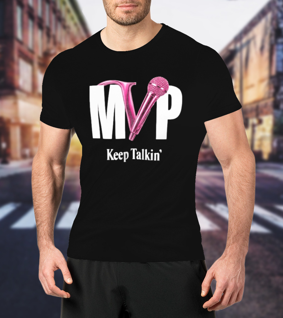 MVP Keep Talkin' Pink Microphone Music Rap T-Shirt