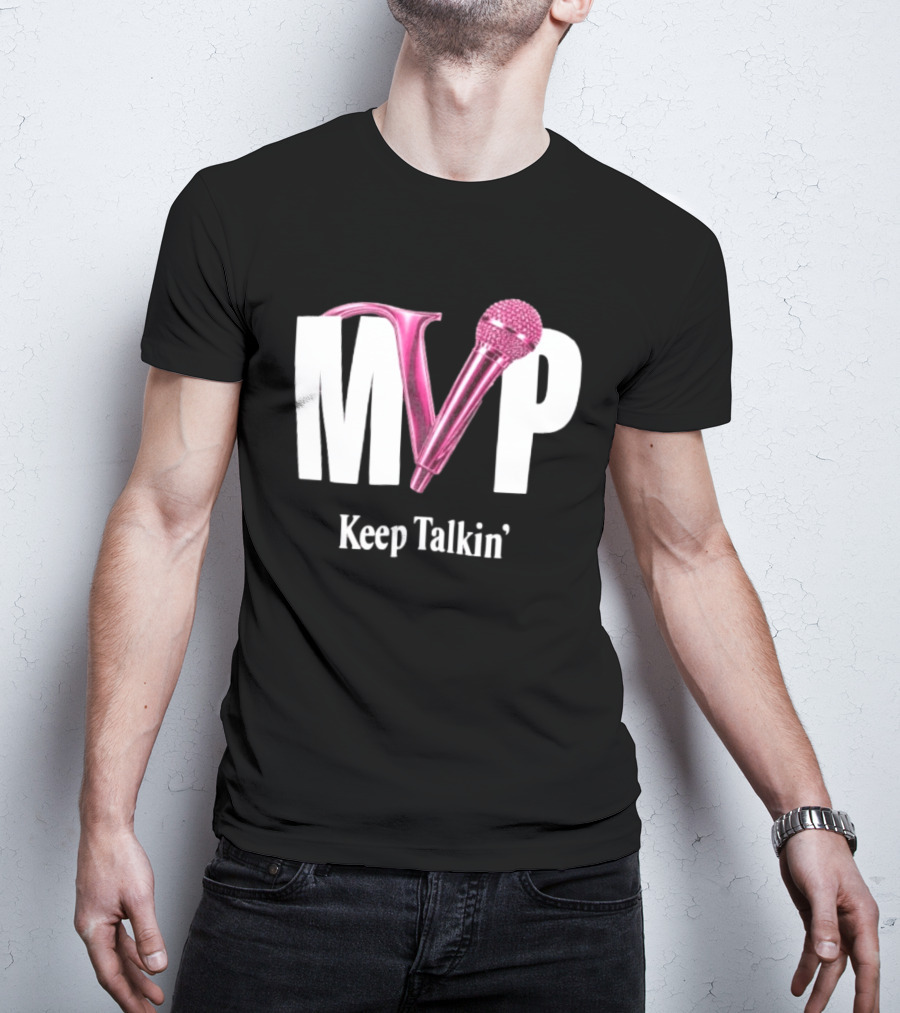 MVP Keep Talkin' Pink Microphone Music Rap T-Shirt