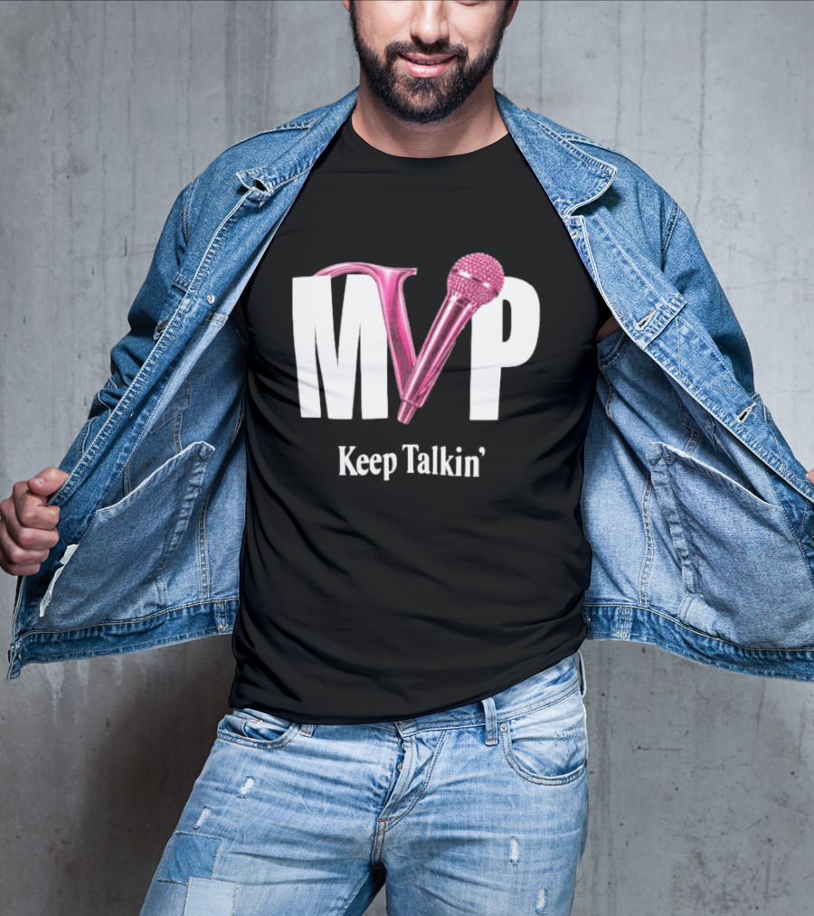 MVP Keep Talkin' Pink Microphone Music Rap T-Shirt