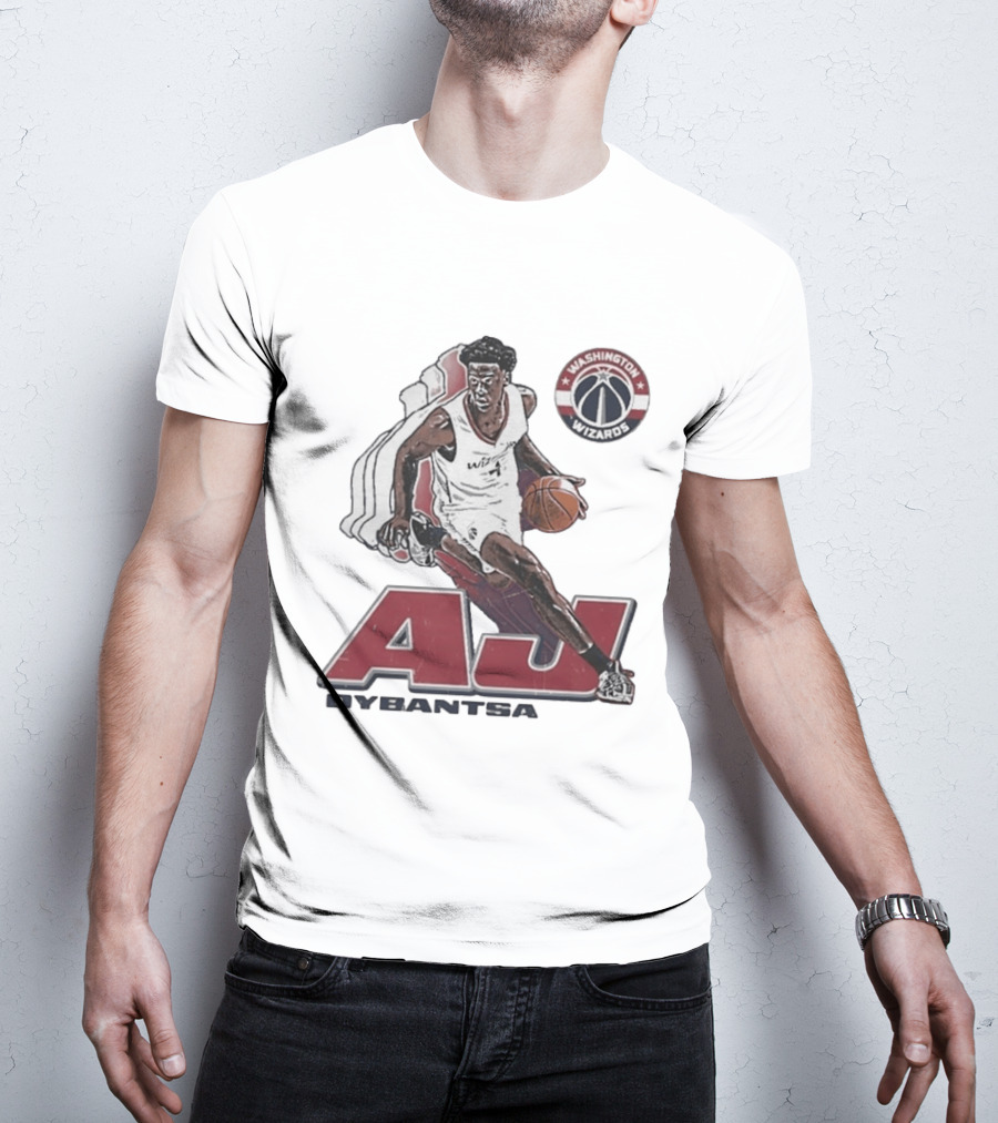 AJ Dybantsa Washington Wizards Basketball Star T-Shirt