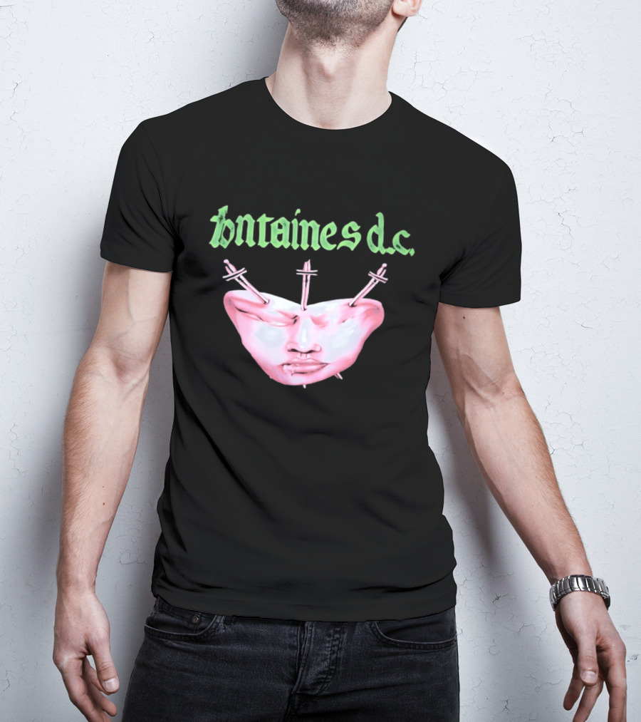 Fontaines DC Dagger Face Irish Post Punk Band T-Shirt