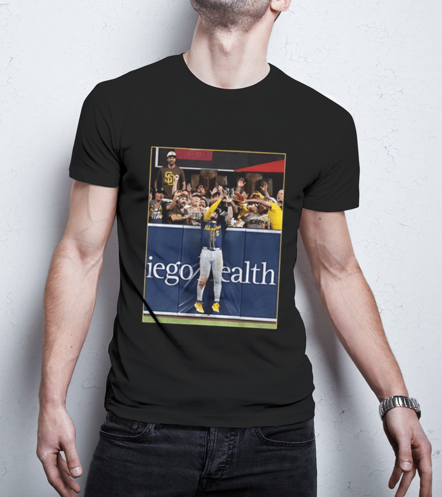 Garrett Mitchell Home Run Catch Milwaukee Defense Baseball Wisconsin Fans T-Shirt