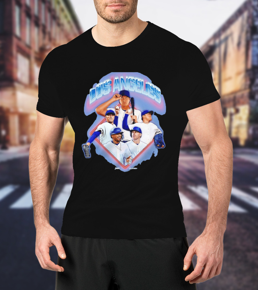 Los Angeles Dodgers Stars Shohei Ohtani Mookie Betts Number 17 50 Baseball Team Players T-Shirt