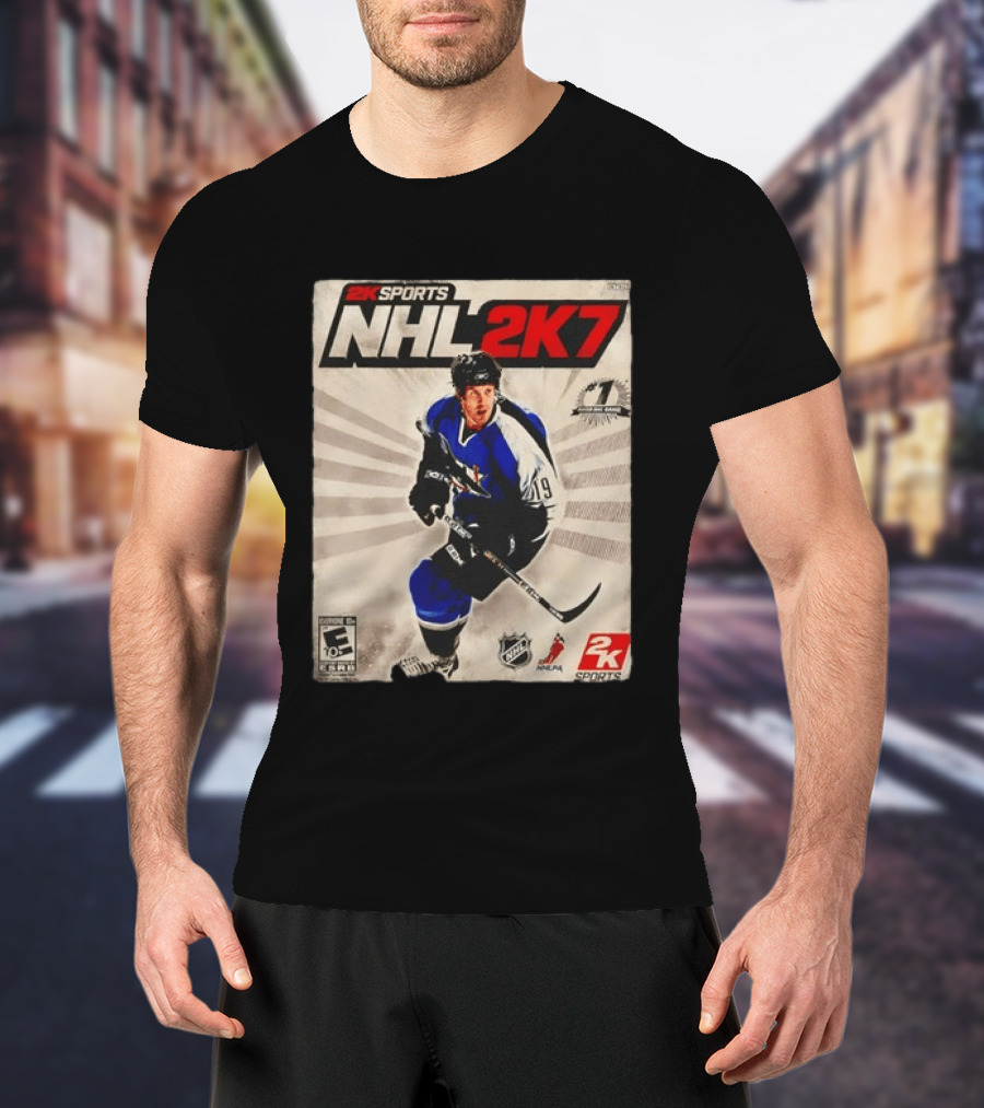 2K Sports NHL 2K7 Joe Thornton 19 Rated Number 1 NHL Game 2007 T-Shirt