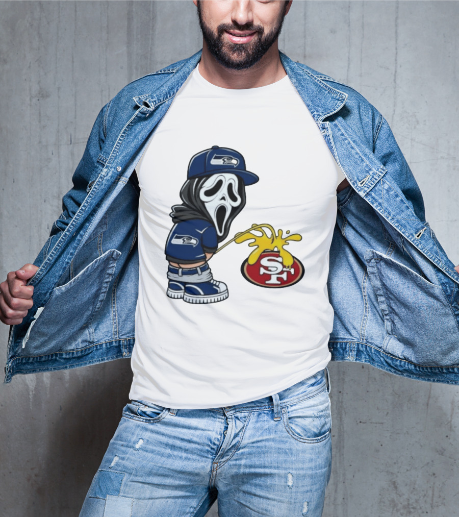 Seattle Seahawks Ghostface Fan Rivalry With San Francisco 49ers T-Shirt