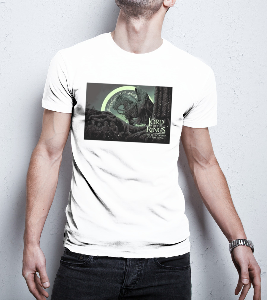 The Lord Of The Rings The Fellowship Of The Ring Nazgûl And Hobbits Scene T-Shirt