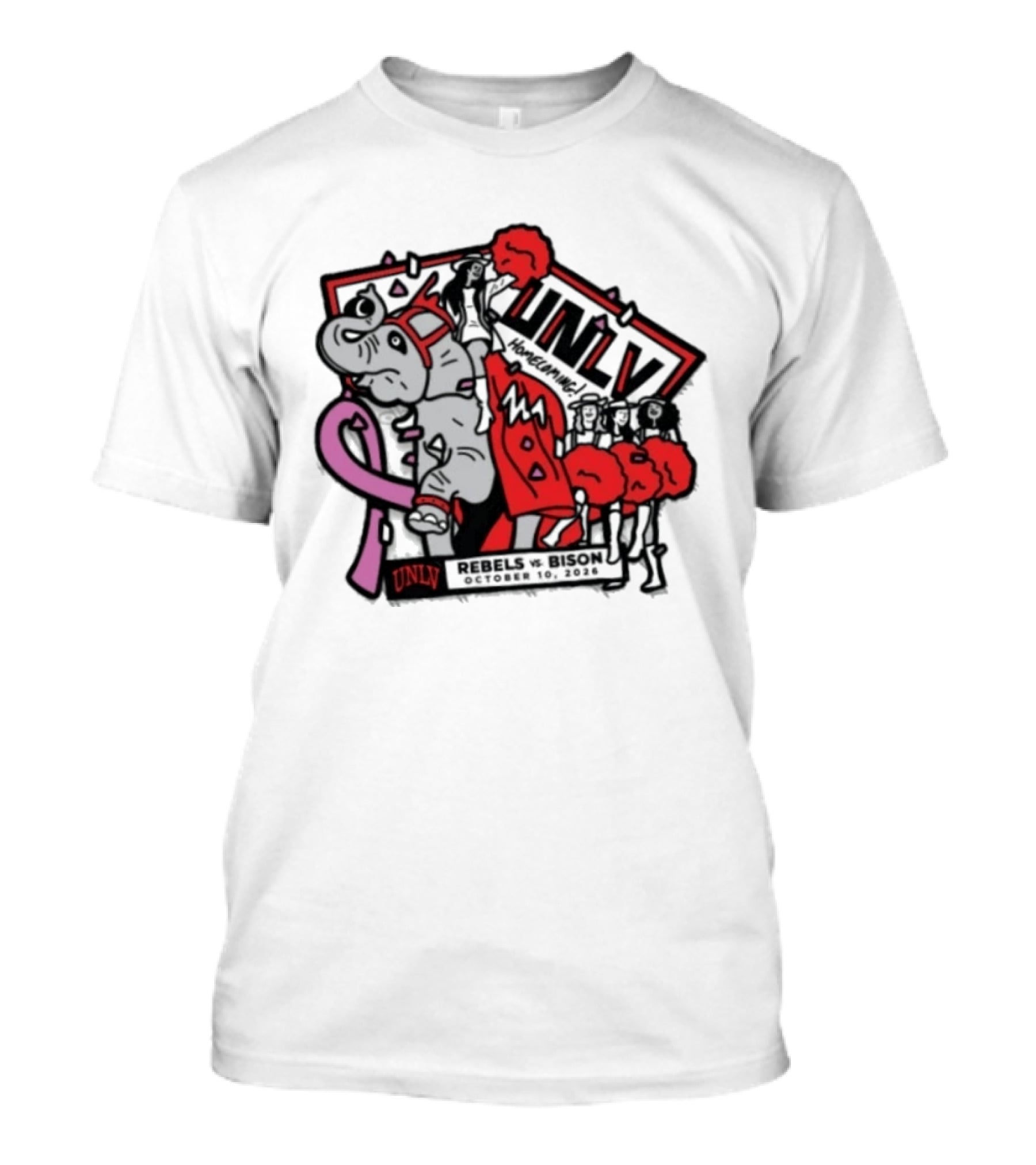 UNLV Rebels Vs Bison Homecoming October 10 2026 T-Shirt