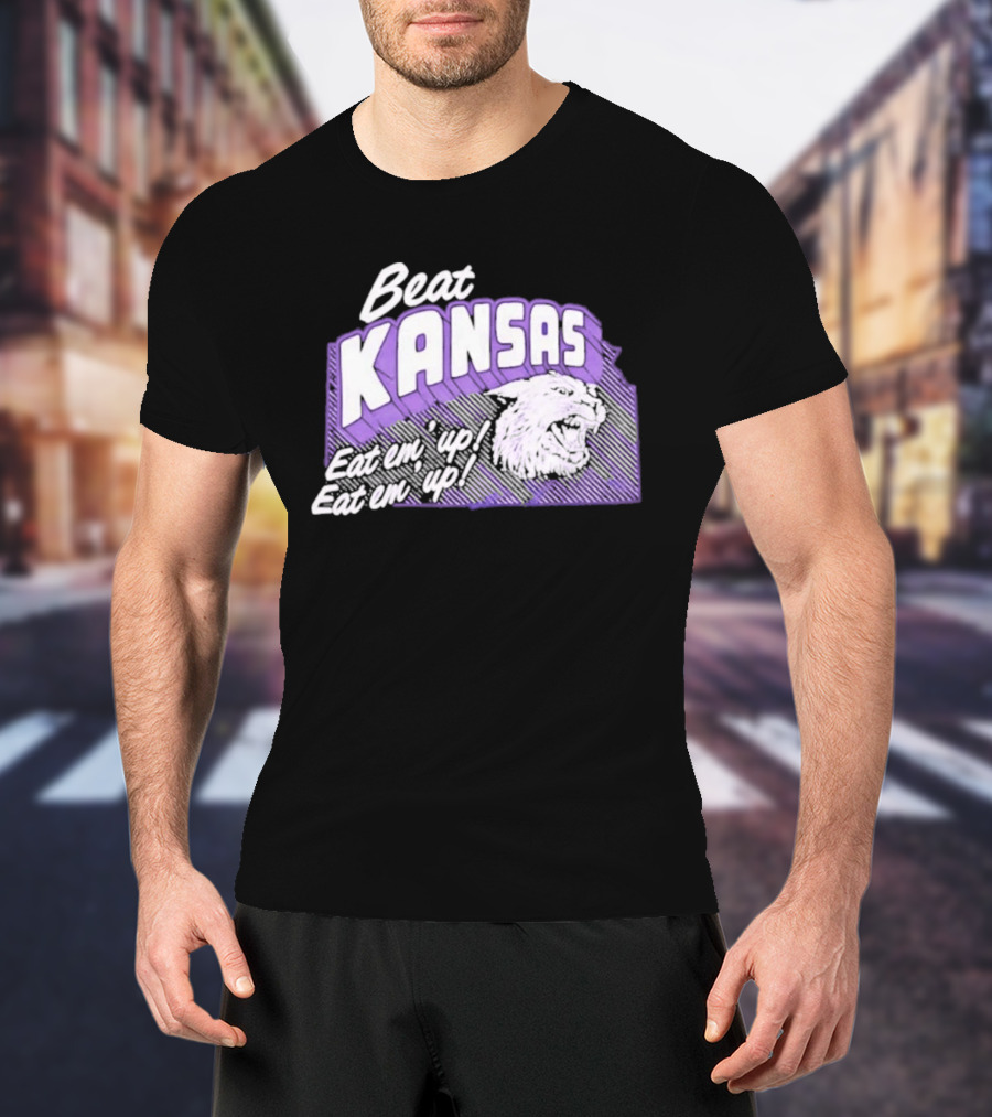 Beat Kansas Eat Em Up Eat Em Up Football Rivalry T-Shirt