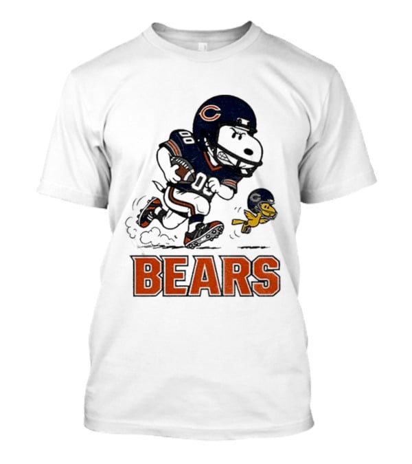 Chicago Bears Snoopy And Woodstock Football Team Fan T-Shirt