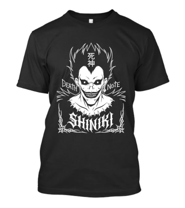 Ryuk Death Note Shinigami Anime Manga Kanji T-Shirt