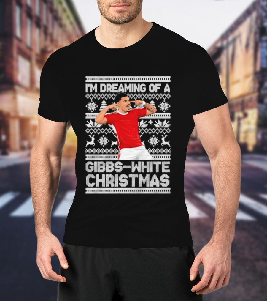 I'm Dreaming Of A Gibbs White Christmas Festive Knit T-Shirt