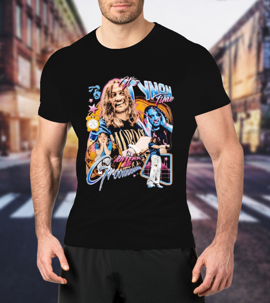 Tynan Time The Rhythm Is Groovinin And Star Retro Vibes T-Shirt