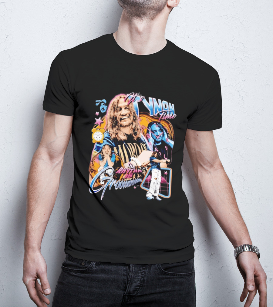 Tynan Time The Rhythm Is Groovinin And Star Retro Vibes T-Shirt